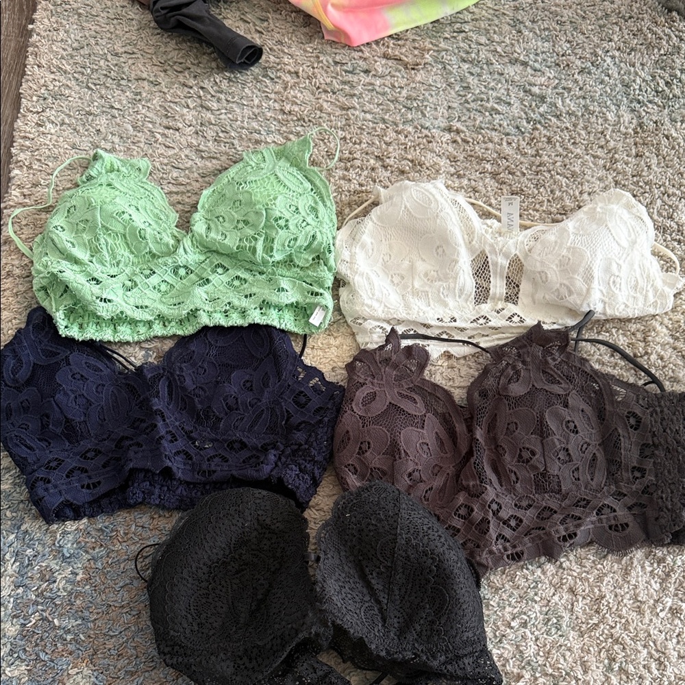 Zenana Outfitters Lace Bandeau Set - Mint, Ivory, Navy, Charcoal, Black